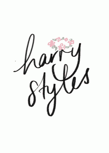 a white background with the words harry styles written in black