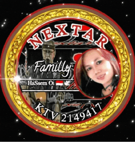 a logo for nextar family ktv 2149417 has a picture of a woman in the center