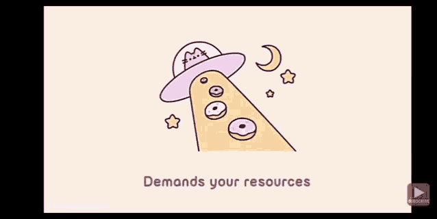 a cartoon of a cat in a ufo surrounded by donuts and stars
