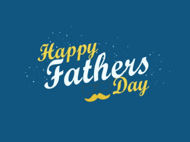 a blue background with the words happy father 's day