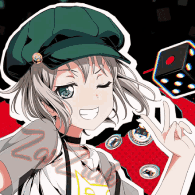 a girl wearing a green hat and a t-shirt that says ' nintendo ' on it