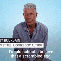 Anthony Bourdain Author GIF - Anthony Bourdain Author Eggs GIFs