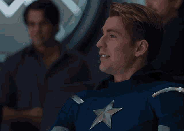 a man in a captain america uniform says i understand that reference