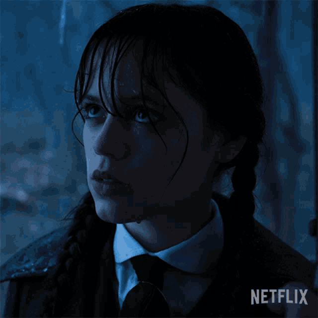 a netflix poster shows a girl in the rain and says the monster is human