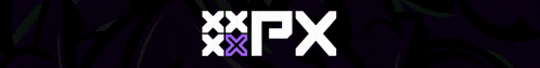 a blurred image of the letter fx on a dark background