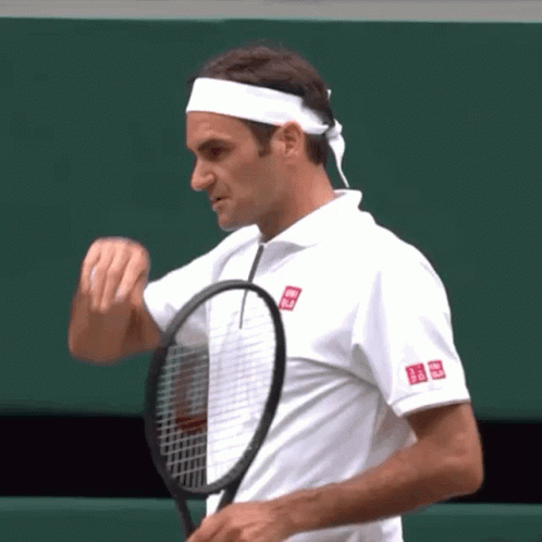 Roger Federer What GIF - Roger Federer What Sweat GIFs