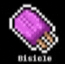 a pixel art illustration of a purple soap bar .