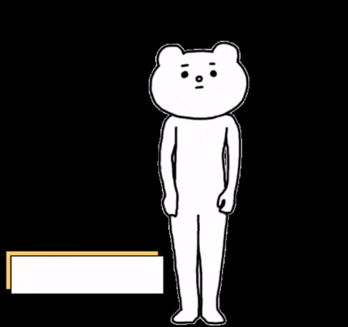 a white teddy bear is standing in front of a sign with chinese writing on it .
