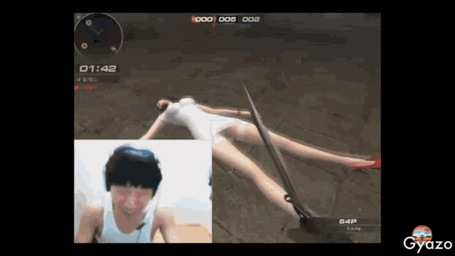 a screenshot of a video game shows a woman laying on the floor