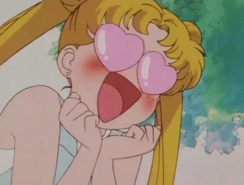 Heart Eyes GIF - Sailor Moon In Love Crushing GIFs