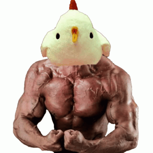 Muscle Chicken GIF - Muscle Chicken GIFs