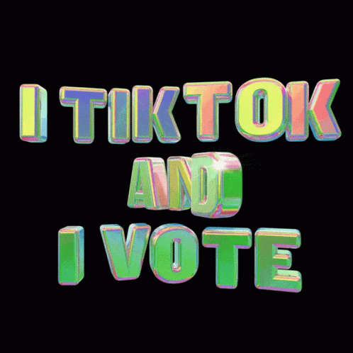 Tiktok Tiktok And I Vote GIF - Tiktok Tiktok And I Vote Vote GIFs