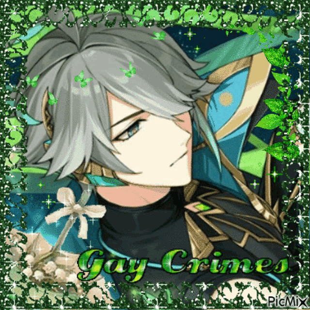a picture of a boy with the name gay-crimes