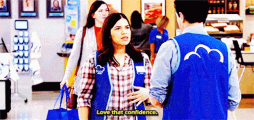 Superstore Amy Sosa GIF - Superstore Amy Sosa Love That Confidence GIFs