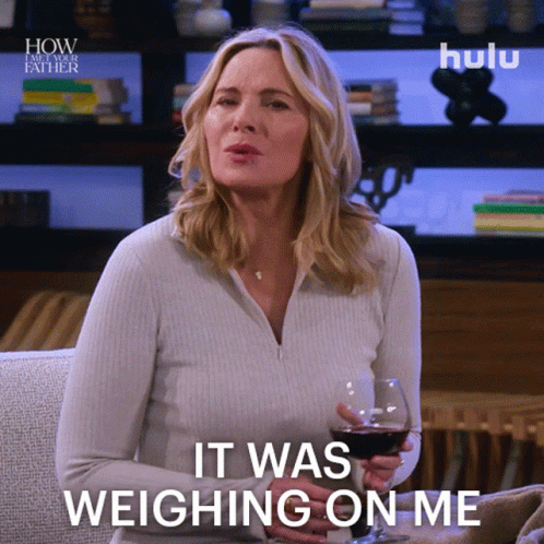 It Was Weighing On Me Sophie GIF - It Was Weighing On Me Sophie How I Met Your Father GIFs