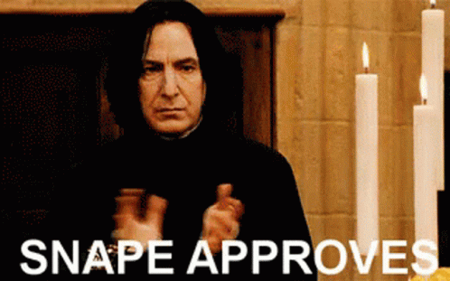 Snape Approved GIF - Snape Approved Clapping GIFs