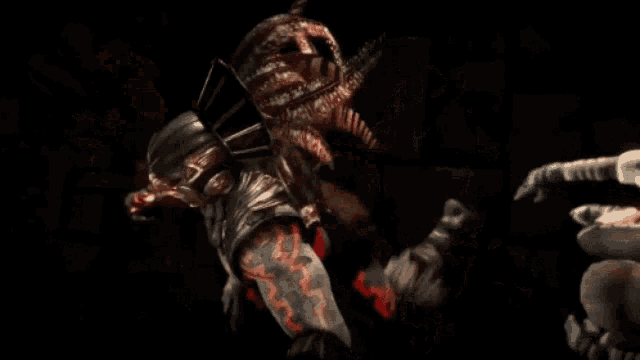 a video game character with red eyes and the number 24 on his sleeve