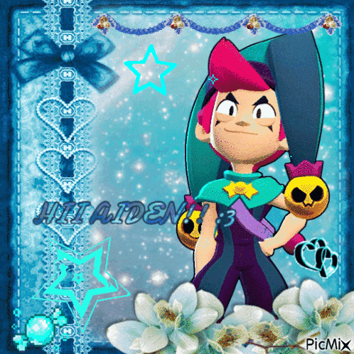 a picture of a cartoon character with the name hiiaiden 3 on it