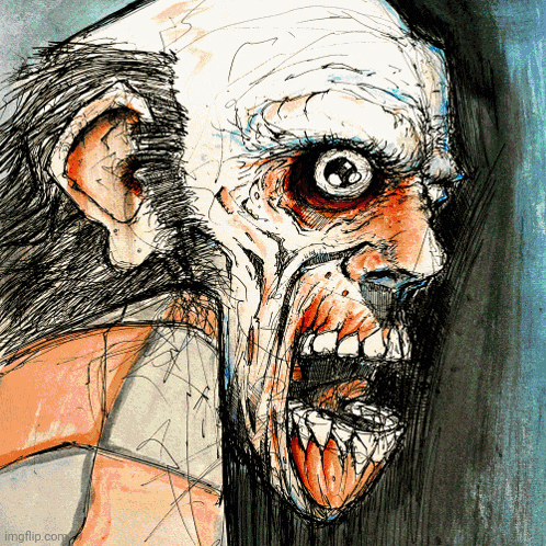 a drawing of a man with a very angry look on his face is taken from imgflip.com