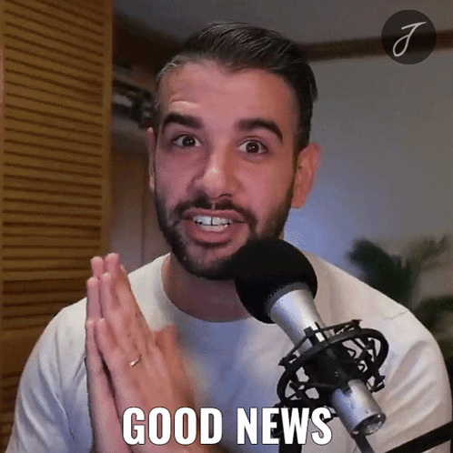 Good News Justin Khanna GIF - Good News Justin Khanna Its A Great News GIFs