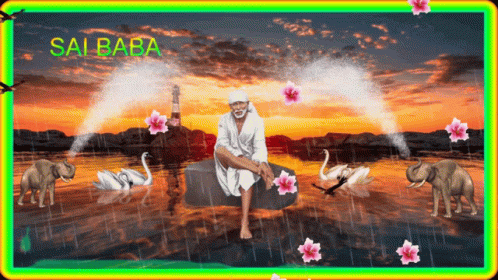 Good Morning Sai Baba GIF - Good Morning Sai Baba Flower GIFs