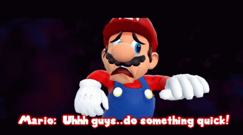 Smg4 Mario GIF - Smg4 Mario Uhhh Guys Do Something Quick GIFs