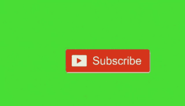 a hand is pointing at a subscribe button on a green background