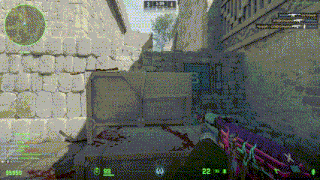 a person is holding a gun in a video game with the number 99 on the screen
