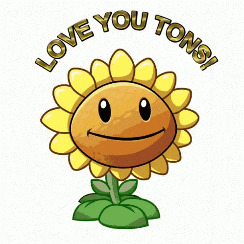 Love You Tons Love Flower GIF - Love You Tons Love Flower Sunflower GIFs