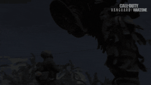 an advertisement for call of duty vanguard warzone shows a giant monster flying through the air