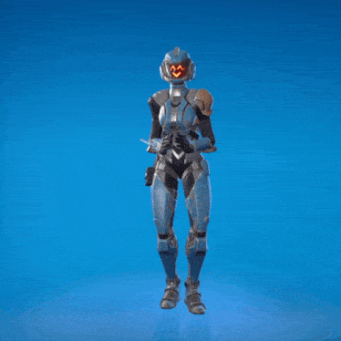 a woman in a futuristic outfit is standing with her arm up