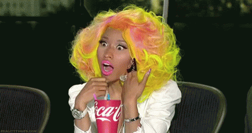 No Way GIF - Nicki Minaj Shocked Surprised GIFs