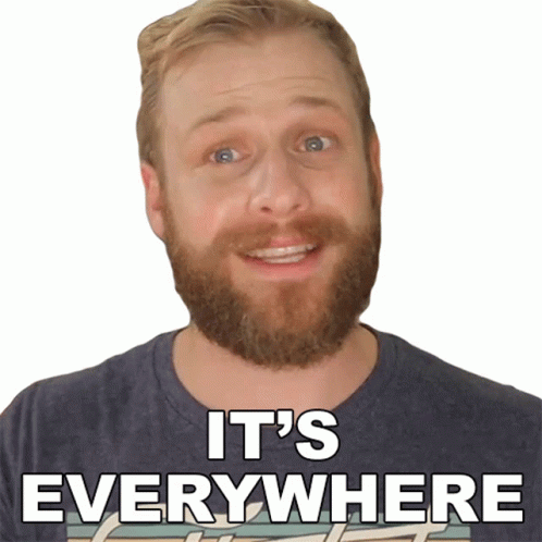 Its Everywhere Grady Smith GIF - Its Everywhere Grady Smith Its All Over The Place GIFs