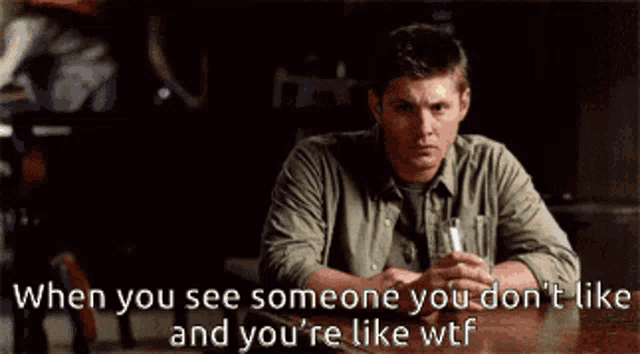 Supernatural You See Someone Dont Like GIF
