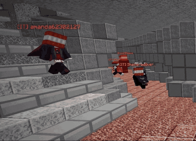 a screenshot of a minecraft game with the name amanda62302127 on the bottom