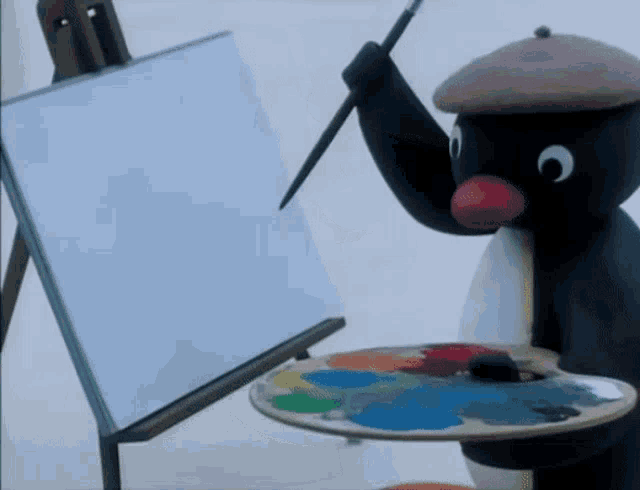 Pingu Art GIF - Pingu Art Paint GIFs