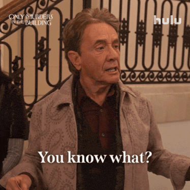 a man says " you know what " in front of a hulu ad