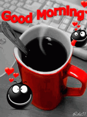 Good Morning Coffee GIF - Good Morning Coffee Smile GIFs