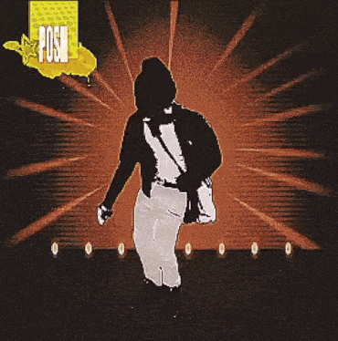 a man in a tuxedo is dancing in front of a sign that says " get that "