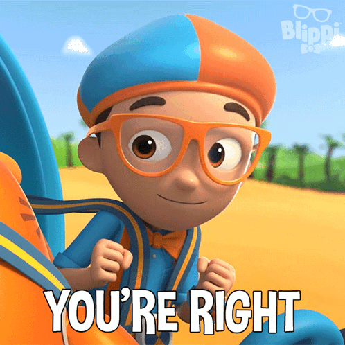 You'Re Right Blippi GIF - You'Re Right Blippi Blippi Wonders Educational Cartoons For Kids GIFs
