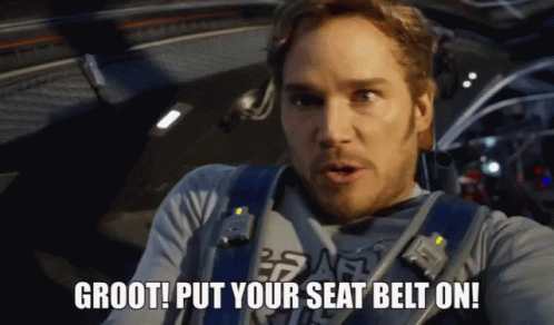 Groot Put Your Seatbelt On Star Lord GIF - Groot Put Your Seatbelt On Star Lord Chris Pratt GIFs