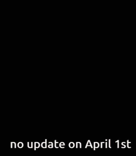 a man with a serious look on his face and the words " no update on april 1st "