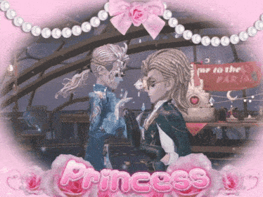 a picture of a man and a woman with the word princess written on the bottom