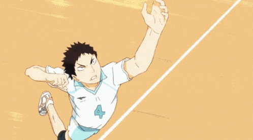 a volleyball player stands behind a net with a banner behind him that says ' a ' on it