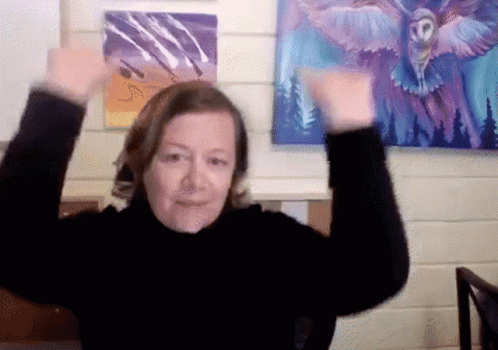 Alison Beierlein Hands Up GIF - Alison Beierlein Hands Up Happy GIFs
