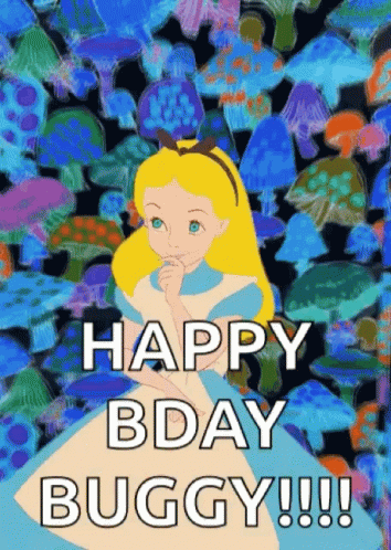 Alice In Wonderland Happy Birthday GIF - Alice In Wonderland Happy Birthday Buggy GIFs