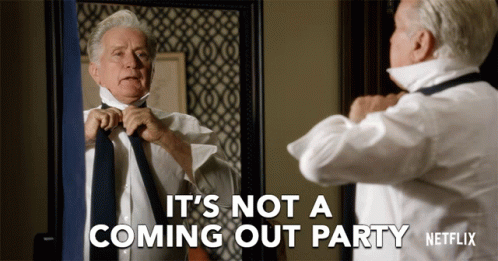 Coming Out Tie GIF - Coming Out Tie Grace And Frankie GIFs