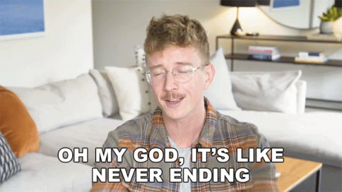 Oh My God Its Like Never Ending Tyler Oakley GIF - Oh My God Its Like Never Ending Tyler Oakley Stressed Out GIFs