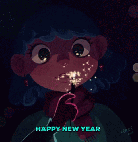 Happy New Year Heart GIF - Happy New Year Heart Fireworks GIFs