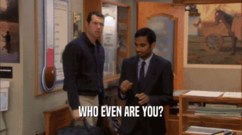 Parks And Rec Who Even Are You GIF